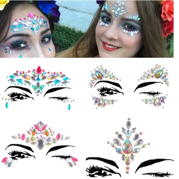 (G) Adhesive Facial Jewels - Picture 7 of 8